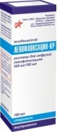 Левофлоксацин-кр р-р д/инф. 500 мг бутылка 100 мл