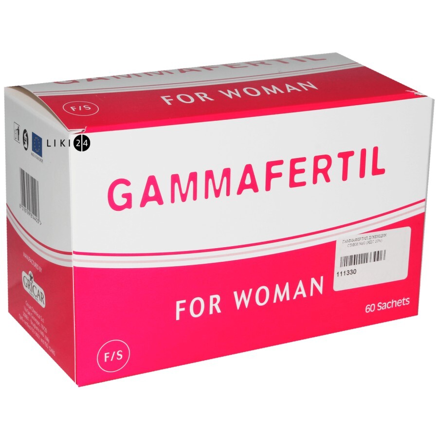 Гаммафертил для женщин пакетик №60: цены и характеристики