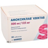 Амоксиклав Квіктаб табл. дисперг. 500 мг + 125 мг блістер №20