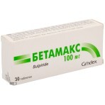 Бетамакс табл. 100 мг блистер №30: цены и характеристики