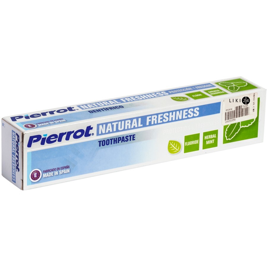 Зубная паста Pierrot с мятой и фтором, 75 мл: цены и характеристики