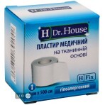 Пластырь медицинский Dr. House на тканевой основе 4 см х 500 см 1 шт в картонной упаковке: цены и характеристики