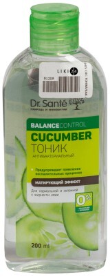 Антибактериальный тоник Dr. Sante Cucumber Balance Control 200 мл