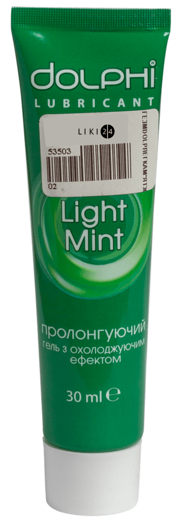 

Лубрикант Dolphi Light Mint 30 мл, 30 мл, Light mint, пролонг.