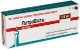 Летровиста табл. п/о 2,5 мг блистер №30