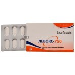 Левокс-750 табл. в/плівк. обол. 750 мг блістер №10: ціни та характеристики