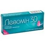 Левомін 30 табл. в/плівк. обол. 0,03 мг + 0,15 мг блістер №21: ціни та характеристики