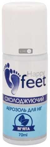 Аэрозоль для ног Happy Feet охлаждающий Мята 70 мл
