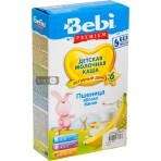 Детская каша Bebi Premium Пшеничная яблоко банан молочная с 6 месяцев, 250 г: цены и характеристики