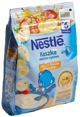 Детская каша Nestle Рисовая с бананом яблоком грушей молочная с 6 месяцев, 230 г