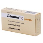 Левана ic табл. 0,5 мг, в пачці №20: ціни та характеристики
