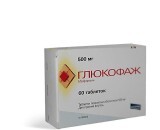 Глюкофаж табл. в/плівк. обол. 500 мг №60