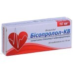 Бисопролол-КВ табл. 10 мг блистер, в пачке №30: цены и характеристики