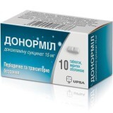 Донорміл табл. в/о 15 мг туба №10