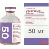 Эпирубицин "эбеве" конц. д/п инф. р-ра 50 мг фл. 25 мл
