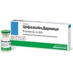Цефазолін-Дарниця пор. д/р-ну д/ін. 0,5 г фл. №5: ціни та характеристики