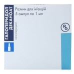Галоперидол деканоат р-н д/ін. 50 мг амп. 1 мл №5: ціни та характеристики