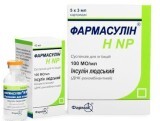 Фармасулин h np сусп. д/ин. 100 МЕ/мл картридж 3 мл №5