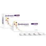 Диаформин табл. 500 мг блистер №30: цены и характеристики