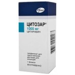 Цитозар ліофіл. д/р-ну д/ін. 1000 мг фл.: ціни та характеристики