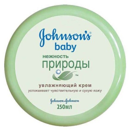 Дитячий крем Johnson's Baby Ніжність природи зволожуючий, 250 мл