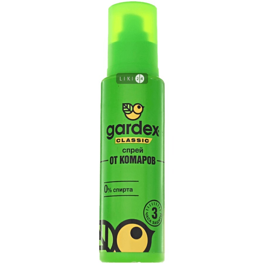 Спрей Gardex Classic от комаров 100 мл: цены и характеристики