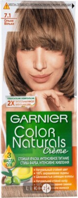 Стойкая крем-краска для волос Garnier Color Naturals 7.1, ольха