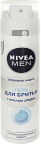 Гель для гоління Nivea Men Срібний захист з іонами срібла і антибактеріальним ефектом 200 мл