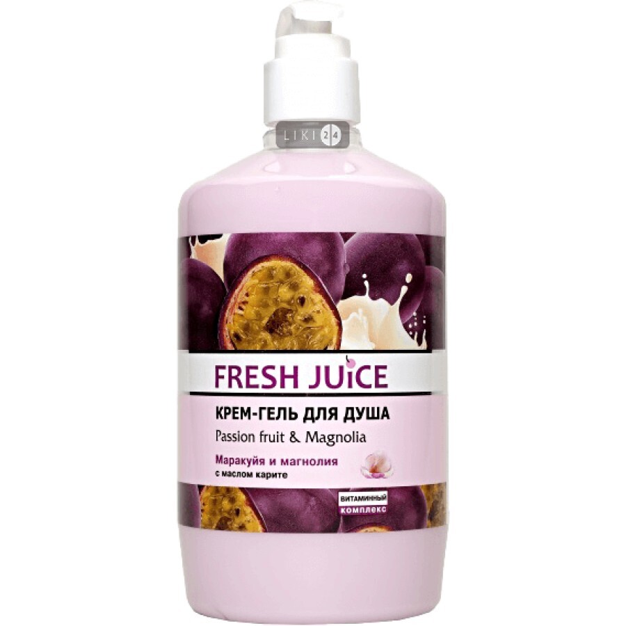 Крем-гель для душа Fresh Juice Passion Fruit & Magnolia, 750 мл: цены и характеристики