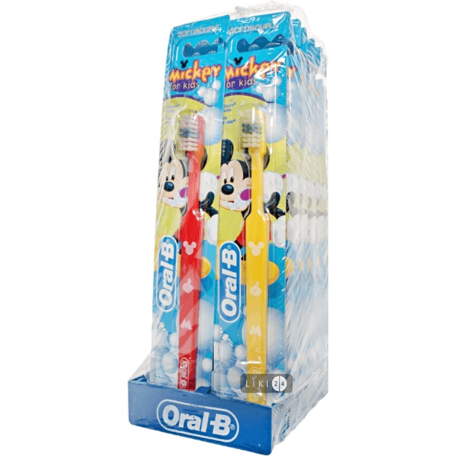 Электрическая зубная щетка Oral-B Kids Mickey Mouse для детей: цены и характеристики
