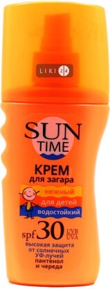 Крем для загара Биокон Sun Time SPF 30 Нежный для детей 150 мл