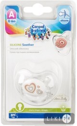 Пустышка силиконовая Canpol Babies Newborn baby круглая 0-6 месяцев 22/562