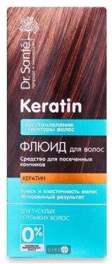 Флюїд для тьмяного і ламкого волосся Dr.Sante Keratin 50 мл