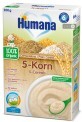 Детская каша Humana Plain Cereal 5-Cereals 5 злаков  безмолочная  от 6 месяцев, 200 г