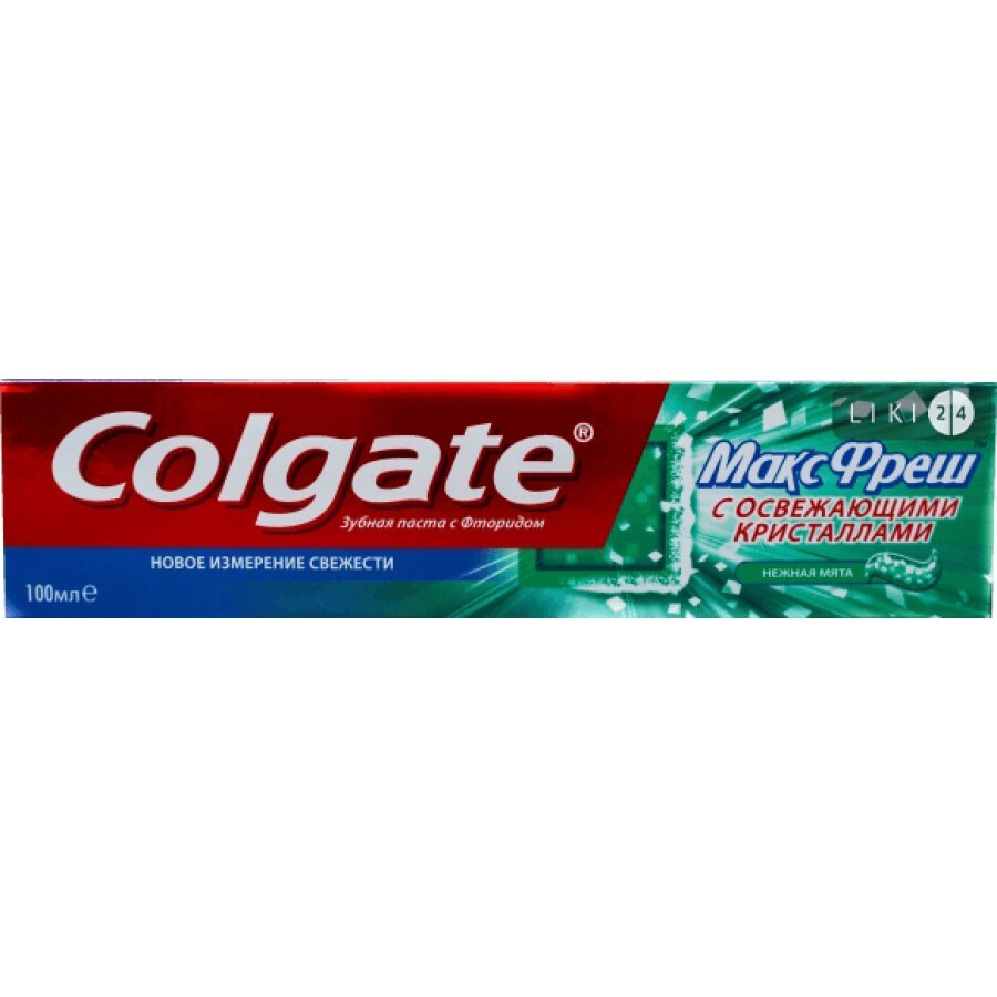 COLGATE Зубная паста МаксФреш Нежная мята 100мл : цены и характеристики