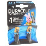 DURACELL Батарейки TurboMax AA алкал. 1,5V LR6 2шт 