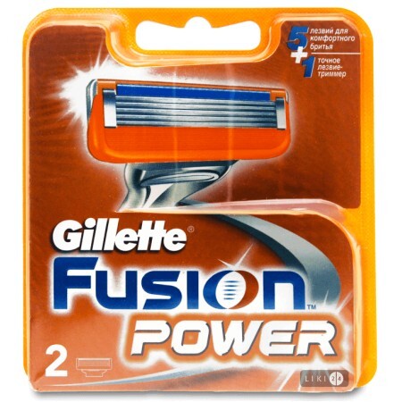 Сменные картриджи для бритья Gillette Fusion5 Power мужские 2 шт