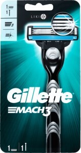 Станок для бритья Gillette Mach 3 мужской с 1 сменным картриджем