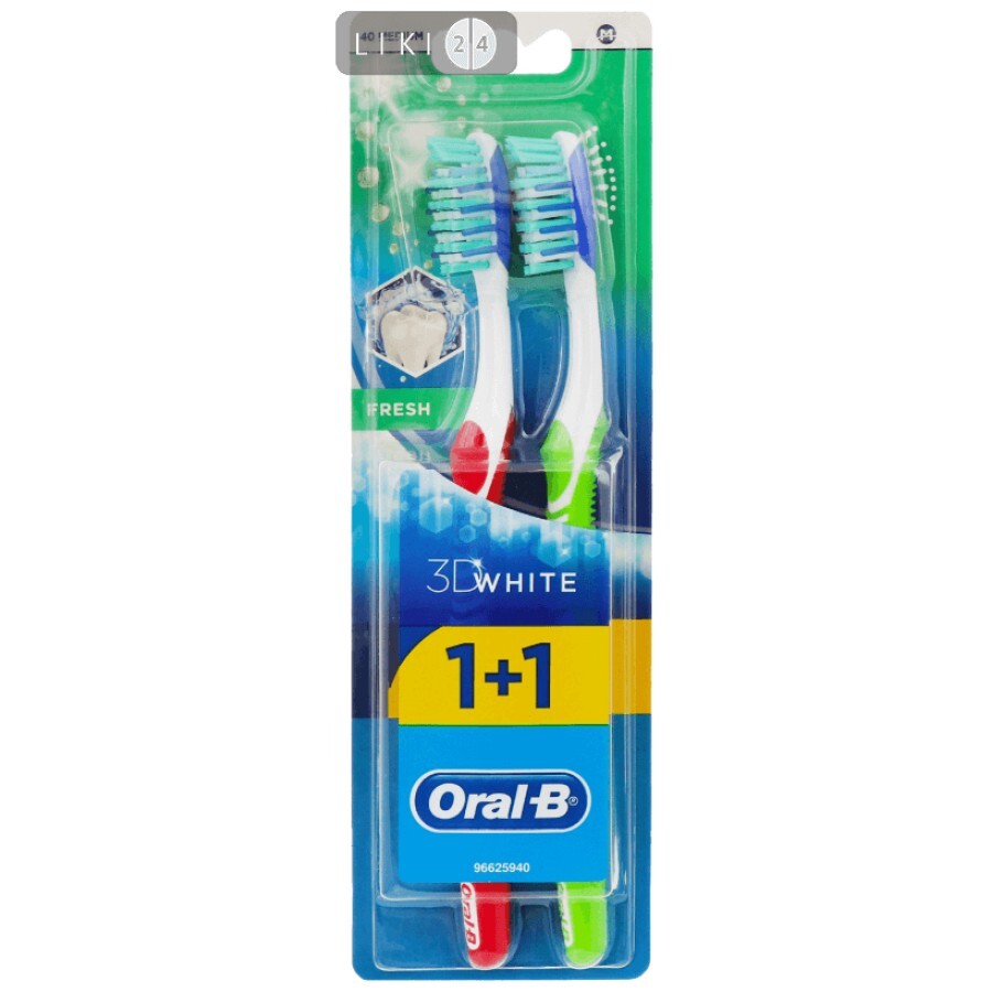 Зубная щетка Oral-B 3D White Свежесть Средняя: цены и характеристики