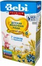 Детская каша Bebi Premium 7 злаков с черникой молочная с 6 месяцев,  200 г