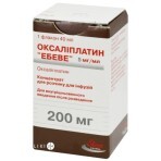 Оксалиплатин "эбеве" конц. д/р-ра д/инф. 5 мг/мл фл. 40 мл: цены и характеристики