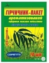 Горчичник-пакет Сарепта Эконом ароматизированный с эвкалиптом, 10 шт