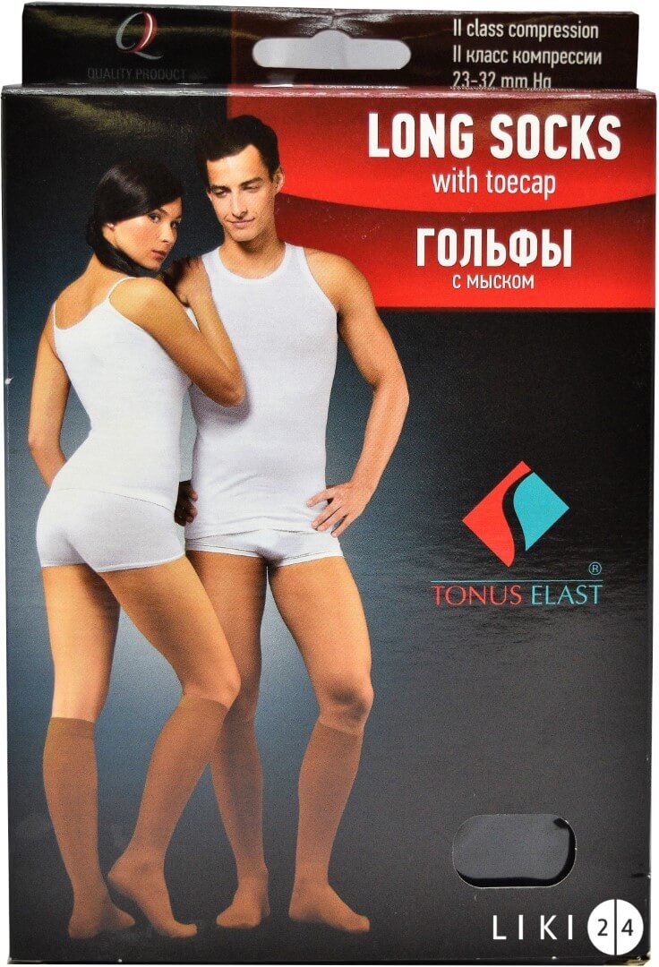 

Гольфи Tonus Elast 0401 Lux (23-32 мм рт.ст.) компресійні з миском, розмір , 1 зріст, чорний, 23-32 mmHg, розмір 4, 1 рост, чорні