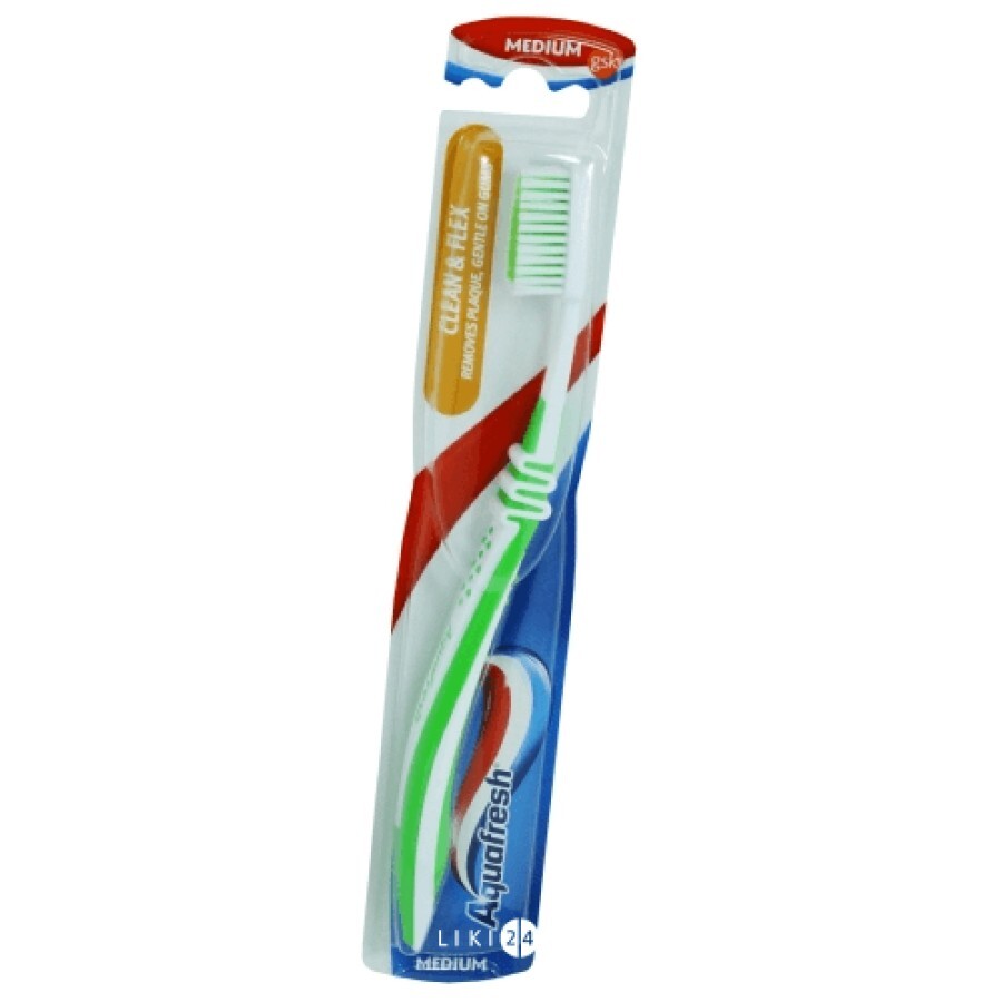 Зубная щетка Aquafresh Clean&Flex средняя: цены и характеристики