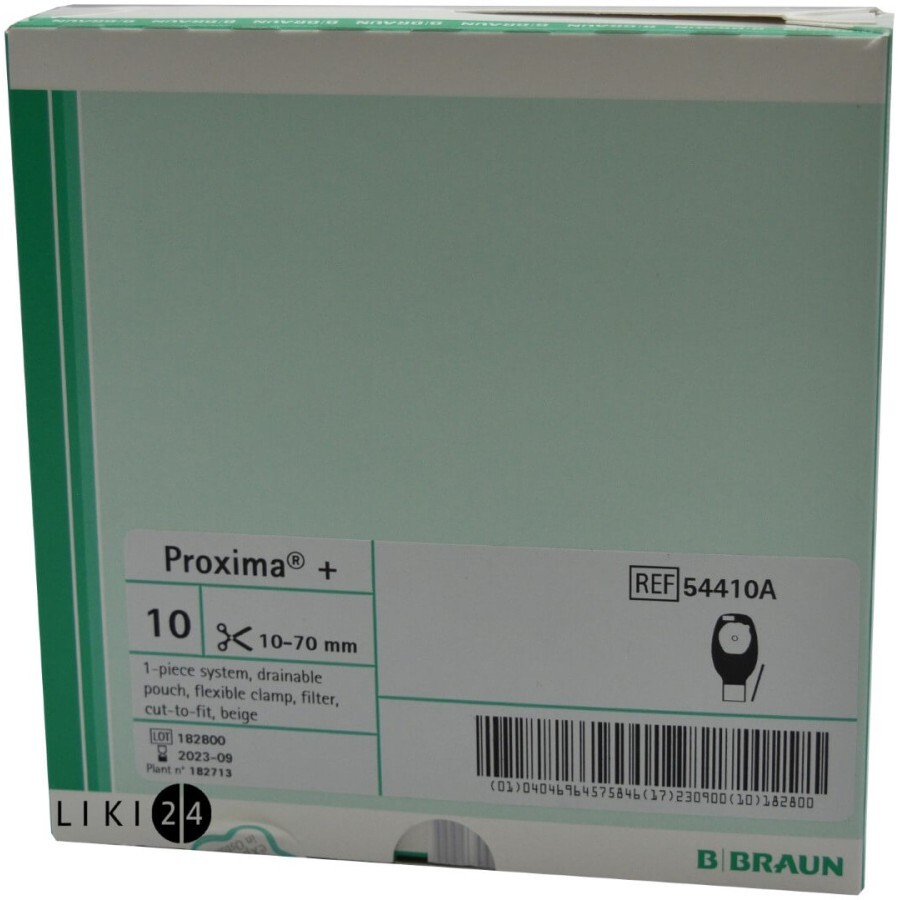 Калоприемник proxima + однокомпонентный открытый мешок с фильтром, непрозрачный, 10-70 мм №10: цены и характеристики