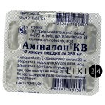Аминалон-кв капс. тверд. 250 мг блистер №10: цены и характеристики