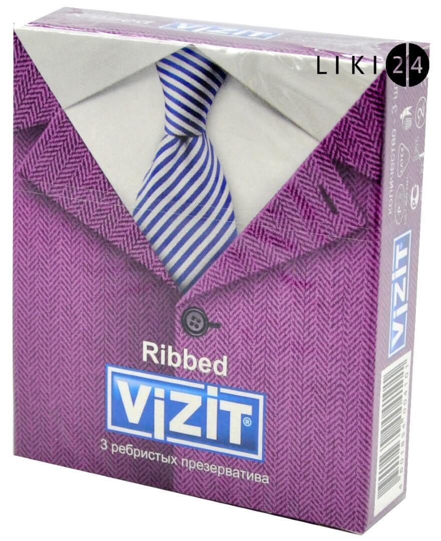 

Презервативи Vizit Ribbed 3 шт, Ribbed з кільцями