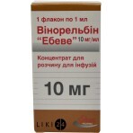 Вінорельбін "ебеве" конц. д/п інф. р-ну 10 мг фл. 1 мл: ціни та характеристики