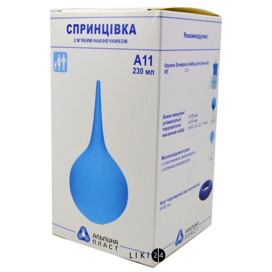 Спринцовка пластизольная поливинилхлоридная спп-альпина пласт А-11 230 мл: цены и характеристики