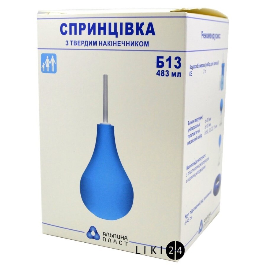 Спринцовка пластизольная поливинилхлоридная спп-альпина пласт Б-13 483 мл: цены и характеристики